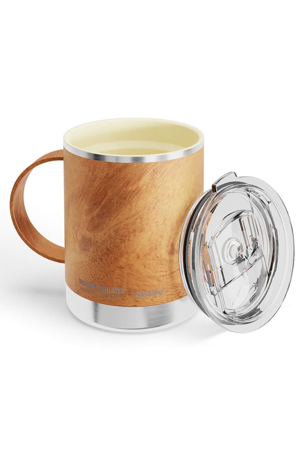 Ultimate Stainless Steel Ceramic Inner Coating Mug Wood
