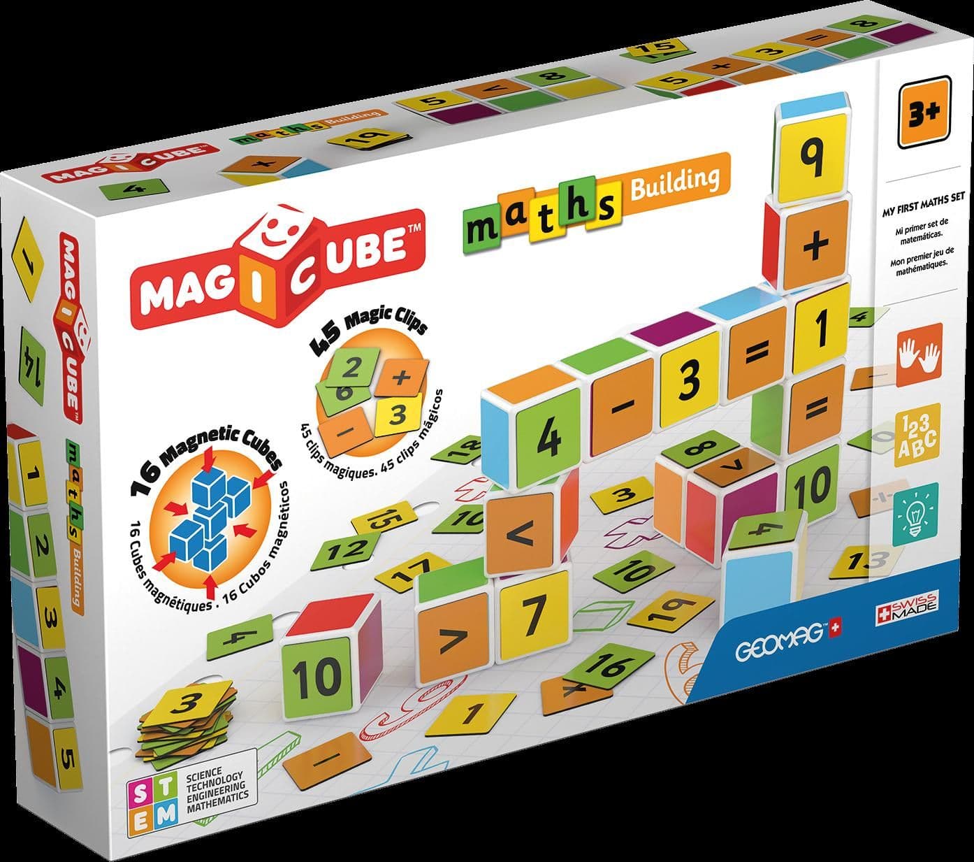 Magicube Maths Building 16 Magnetic Cubes