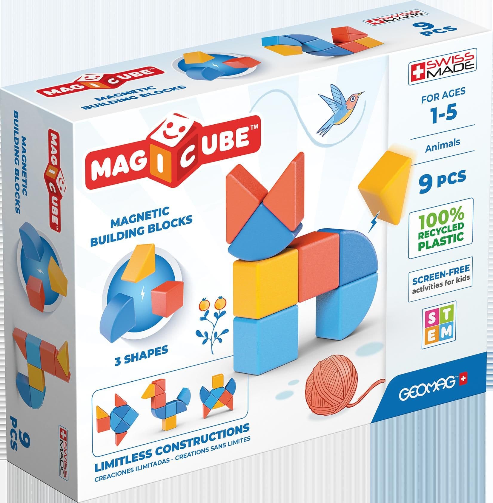 Magicube Recycled Plastic Magnetic Animals