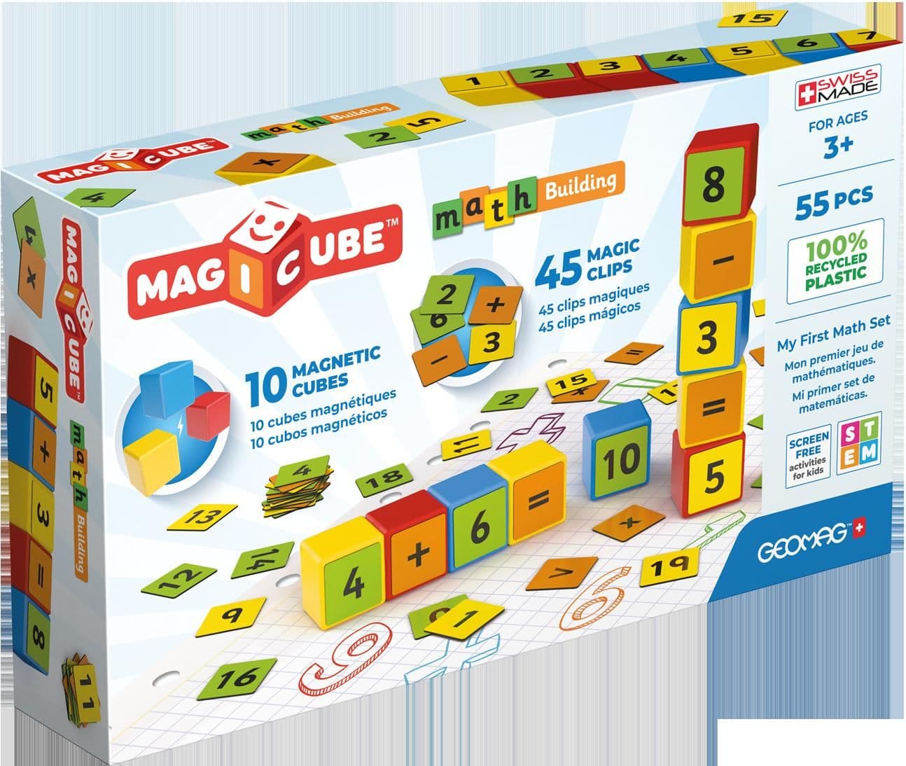 Magicube  Magnetic Shapes Maths Builder - 55 Pieces