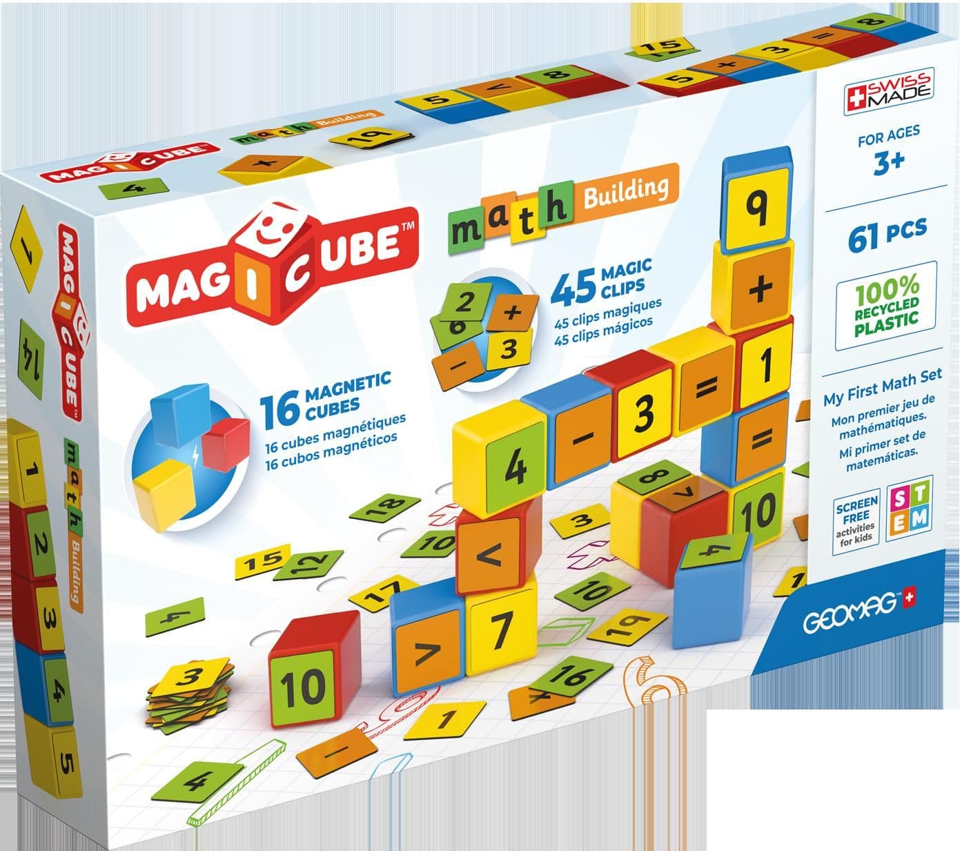 Magicube  Magnetic Shapes Maths Builder - 61 Pieces