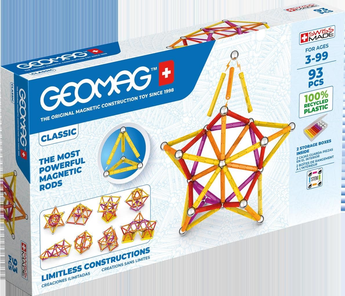 Classic 93 Magnetic Shapes - 93 Pieces
