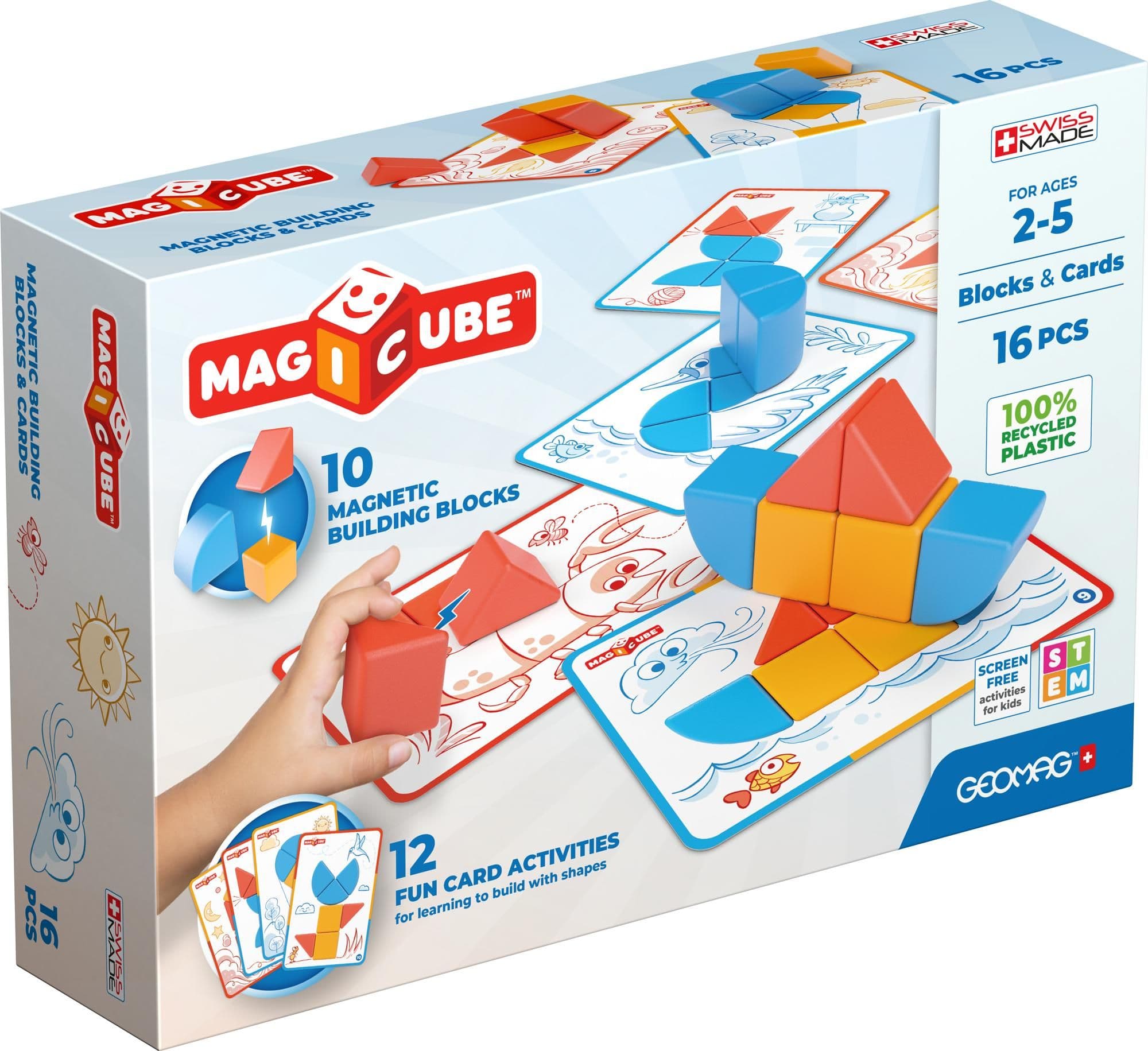 Magicube Blocks and Cards - 16 Magnetic Pieces