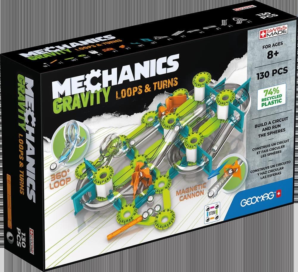 Mechanics Gravity Magnetic Loops & Turns - 130 Pieces