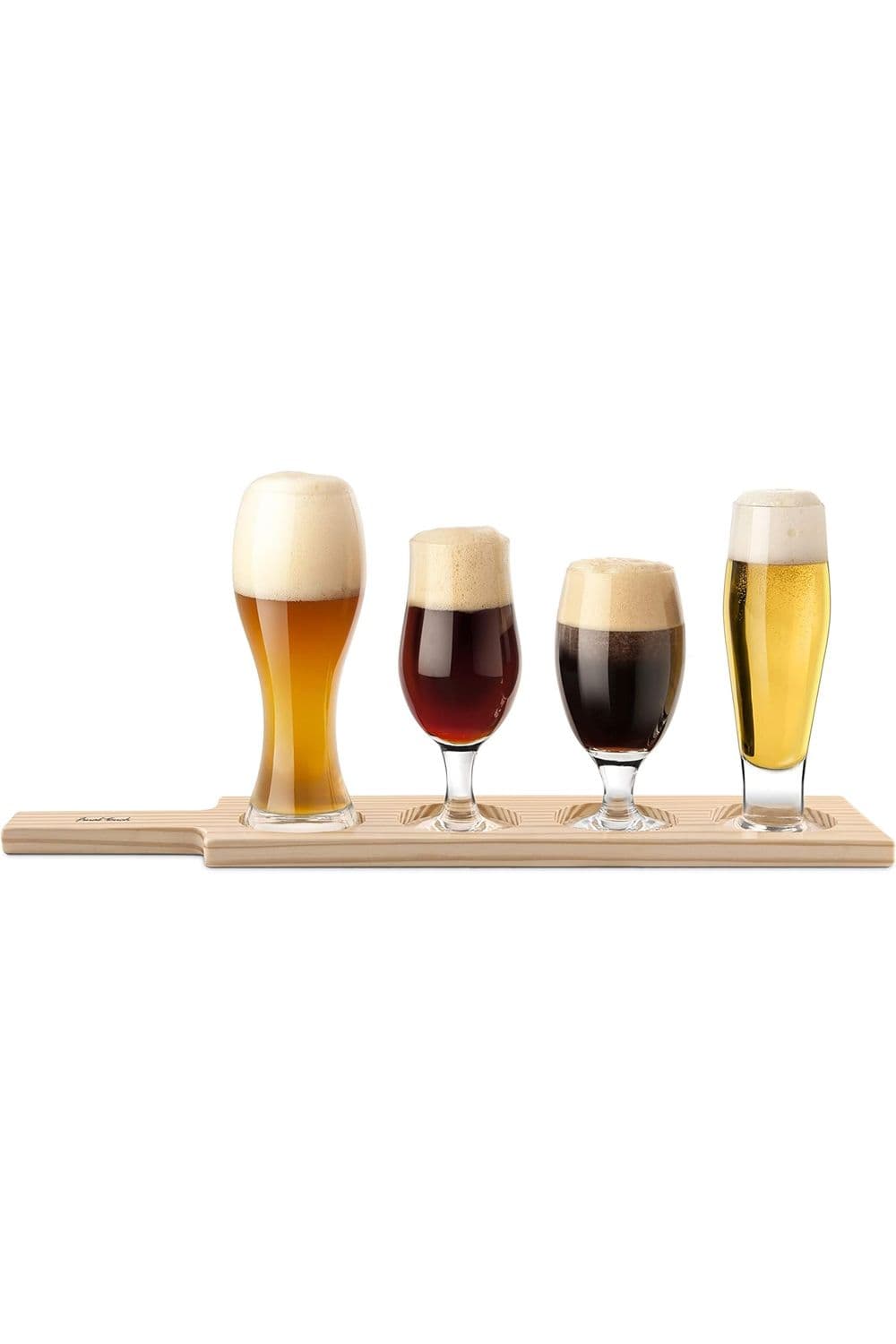 Wooden 6 Piece Beer Tasting Set