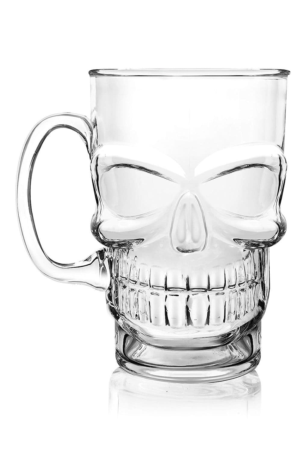 Brainfreeze Glass Skull Mug 700ml Clear