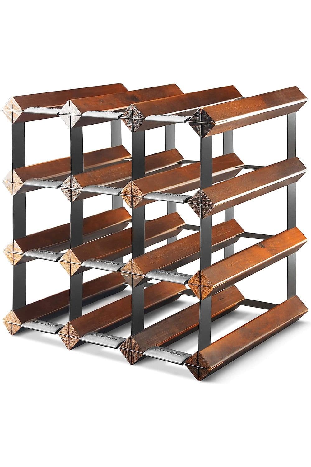 12 Bottle Assembled Maple Wine Rack