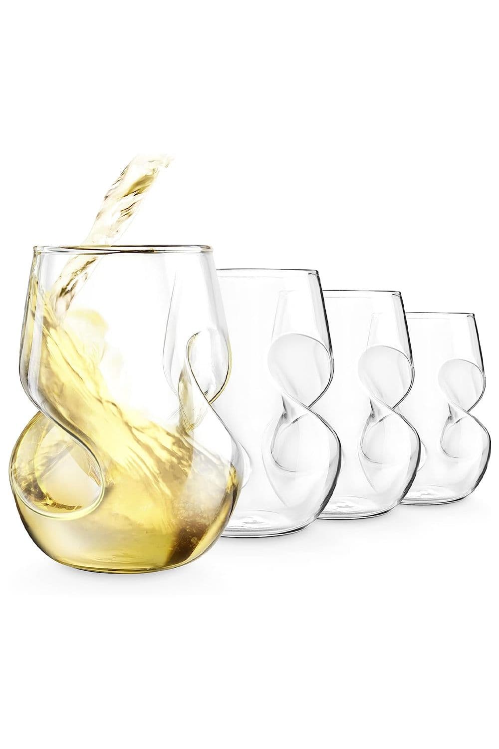 Conundrum White Wine Glasses 266ml Set of 4 Clear
