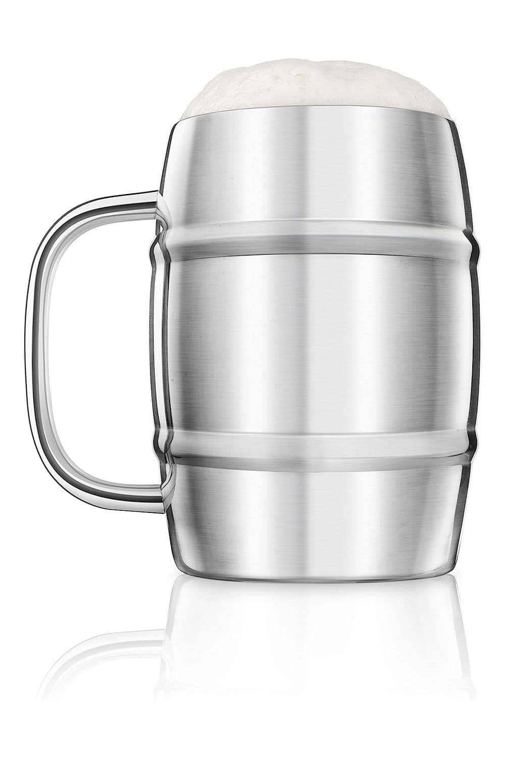 Stainless Steel Large Double-Wall Drinking Mug 1 Litre
