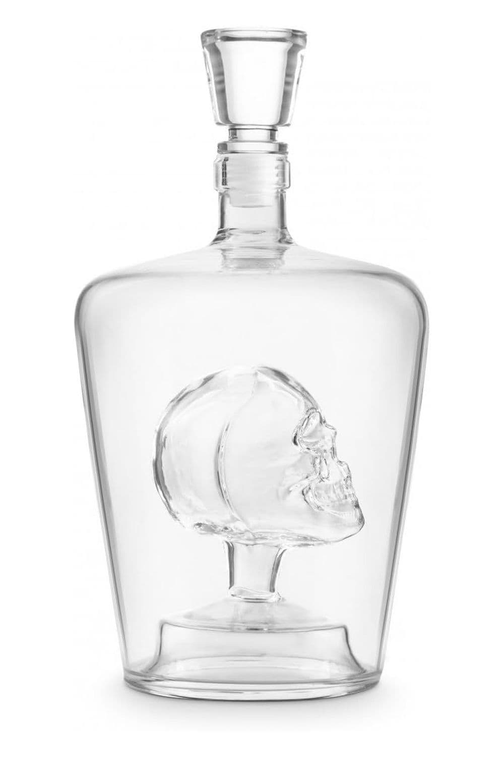 Phantom Skull Glass Decanter 1 Litre Clear
