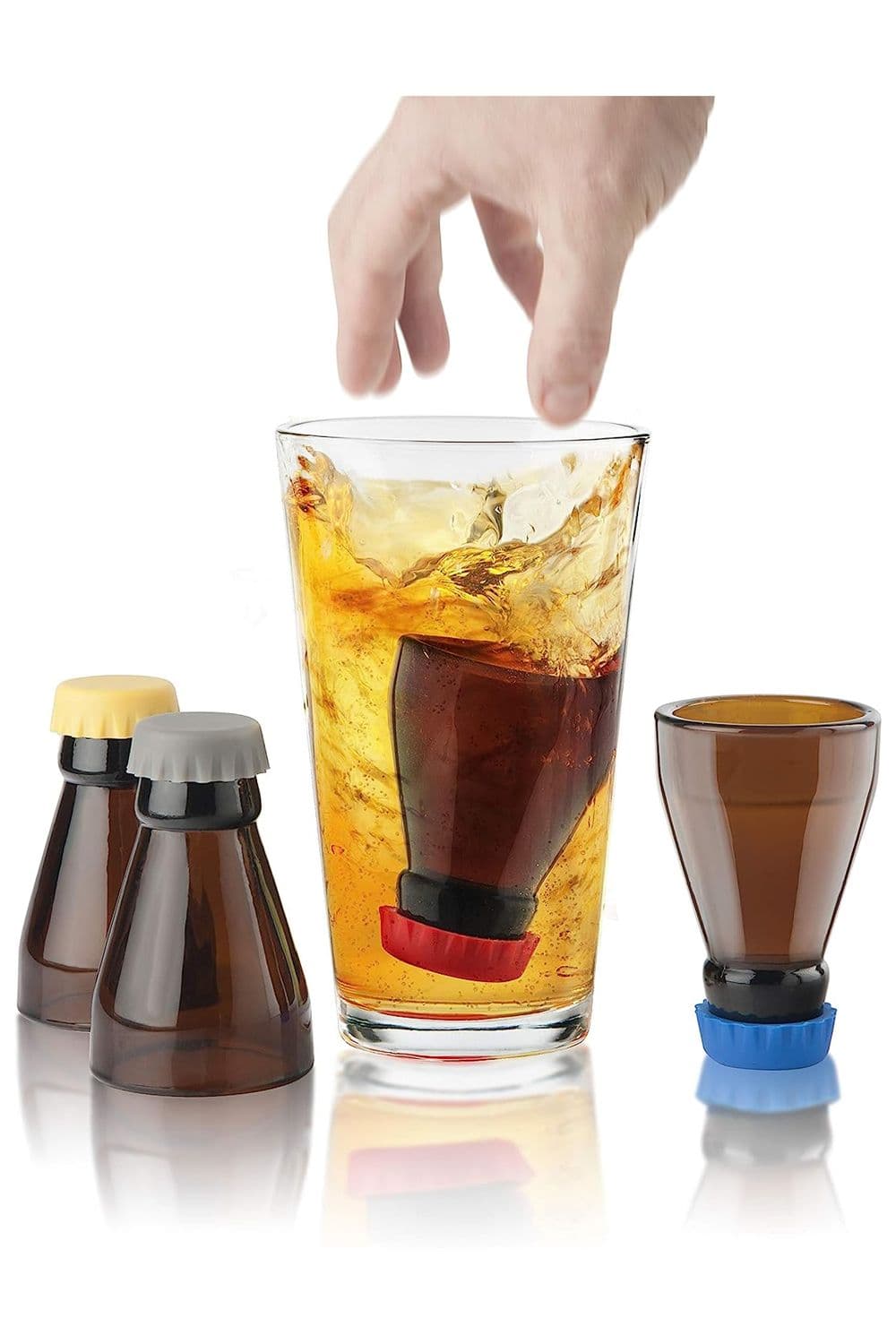 Set of 4 Beer Bomb Shot Glass 2 Ounce