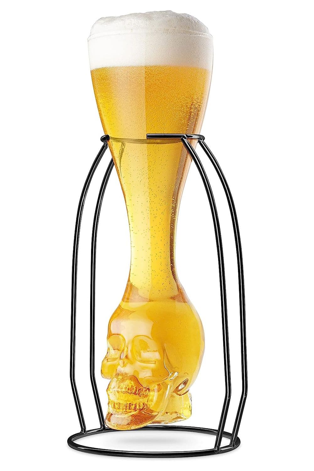 Brainfreeze Skull Glass with Skeletal Frame
