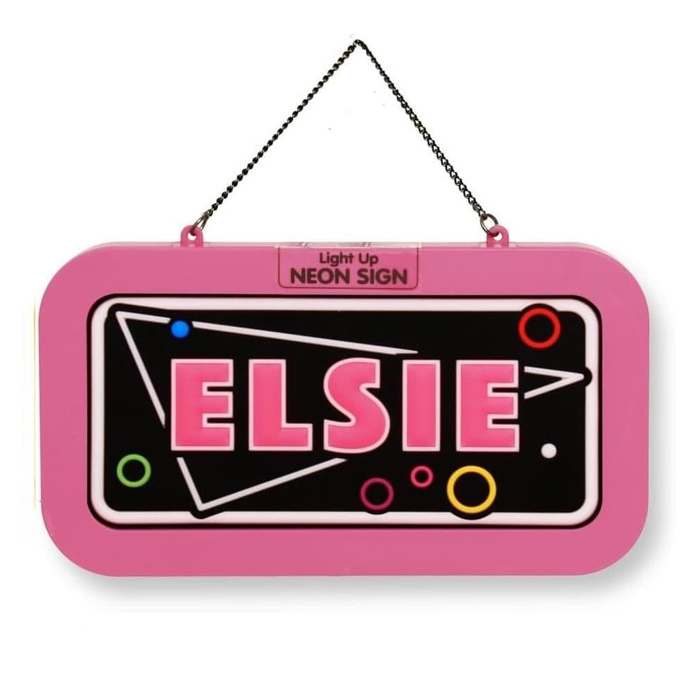 & Light Up Neon Name Sign Elsie
