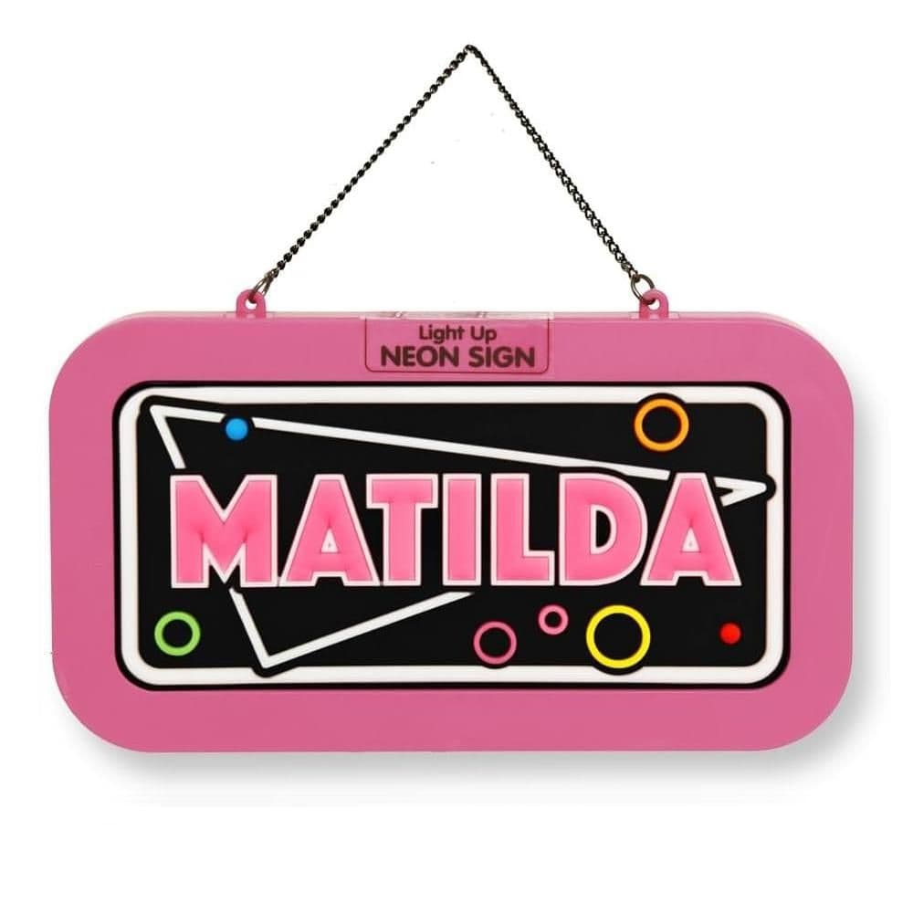 & Light Up Neon Name Sign Matilda