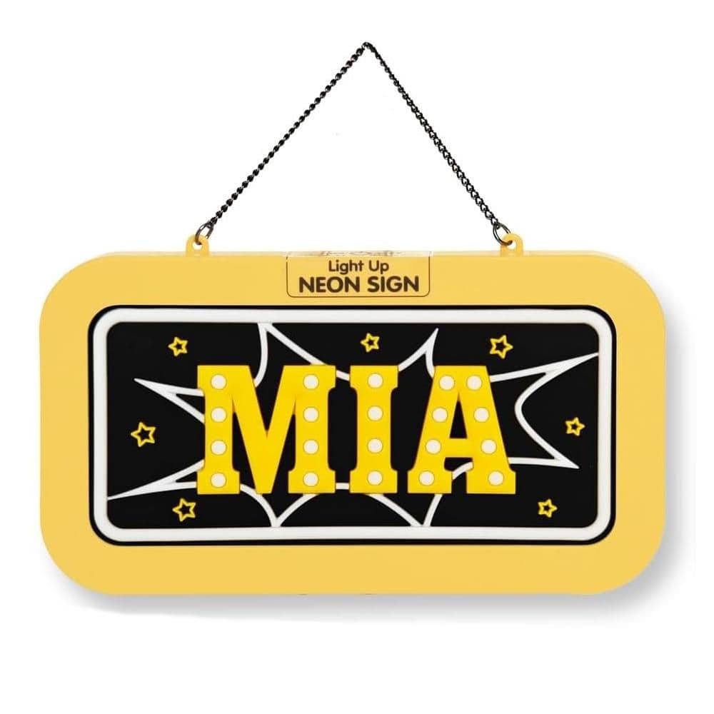 & Light Up Neon Name Sign Mia