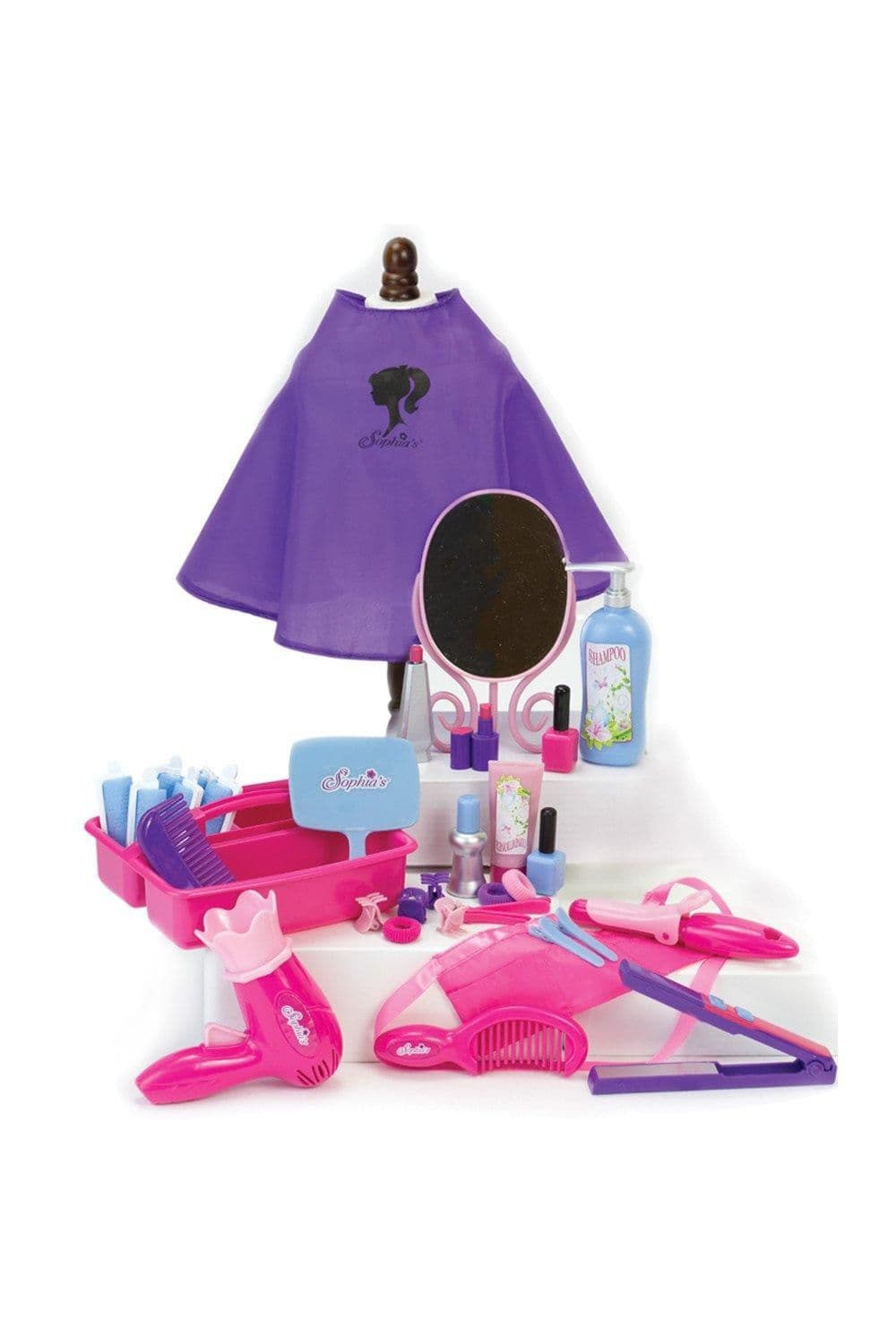 Sophias 34 pcs Hair Salon Playset Realistic Accessories 18" Dolls