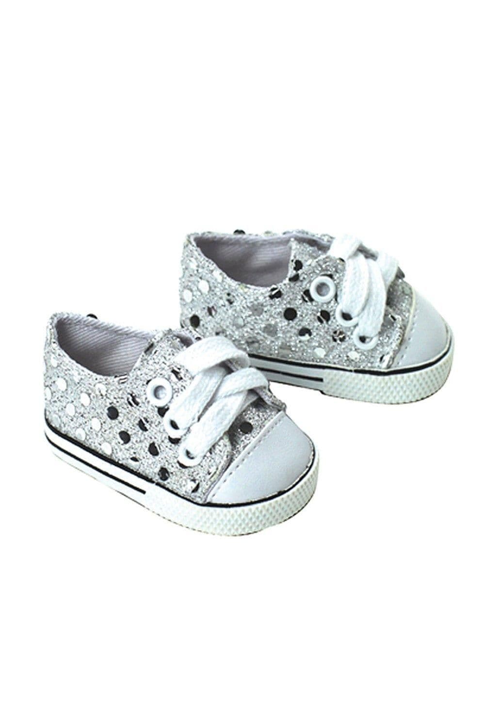 Sophias Sequin Canvas Sneakers Laces 18" Dolls