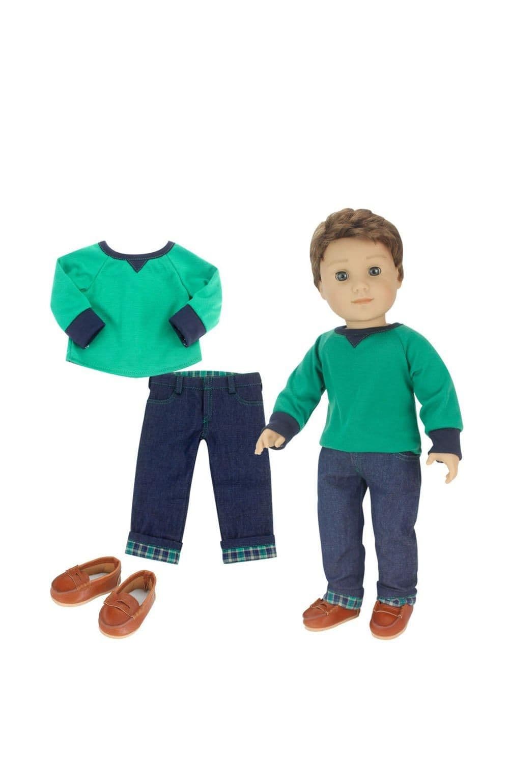 Sophias Shirt Jeans Penny Loafers Set 18" Dolls