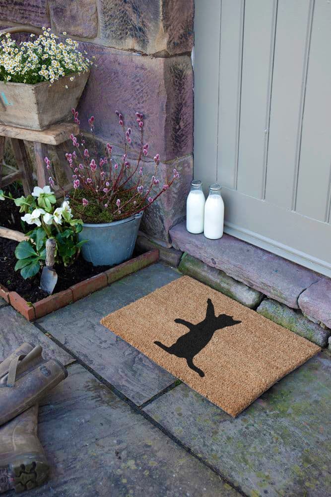 Cat On Two Legs Doormat Regular 60x40cm