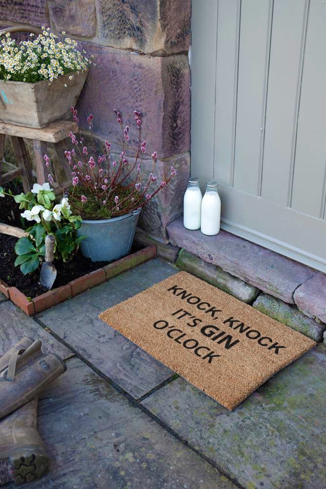 Knock Knock Its OClock Doormat