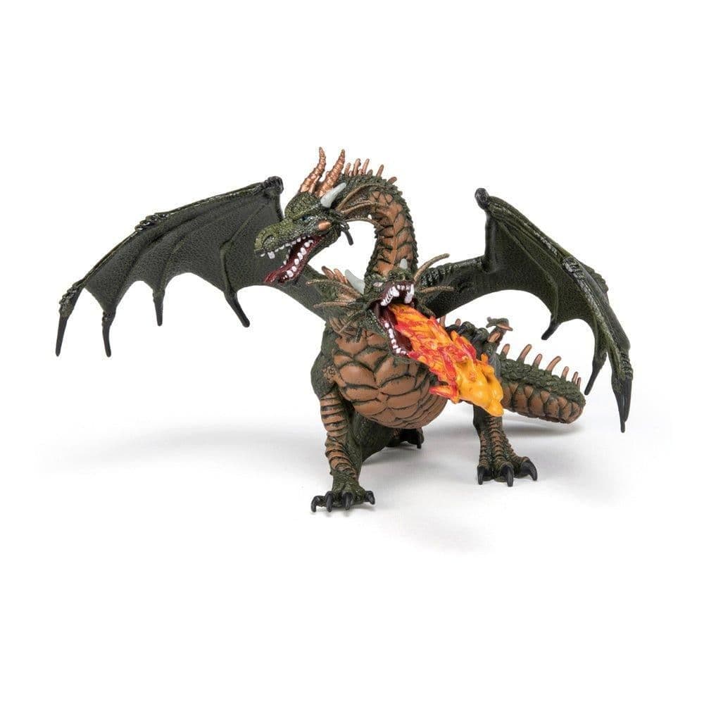 Fantasy World Two Headed Dragon Toy Figure
