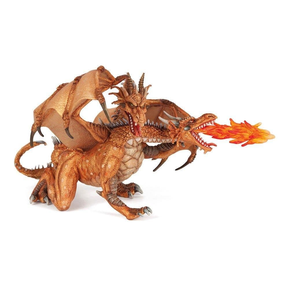 Fantasy World Two Headed Dragon Toy Figure Three Years or Above