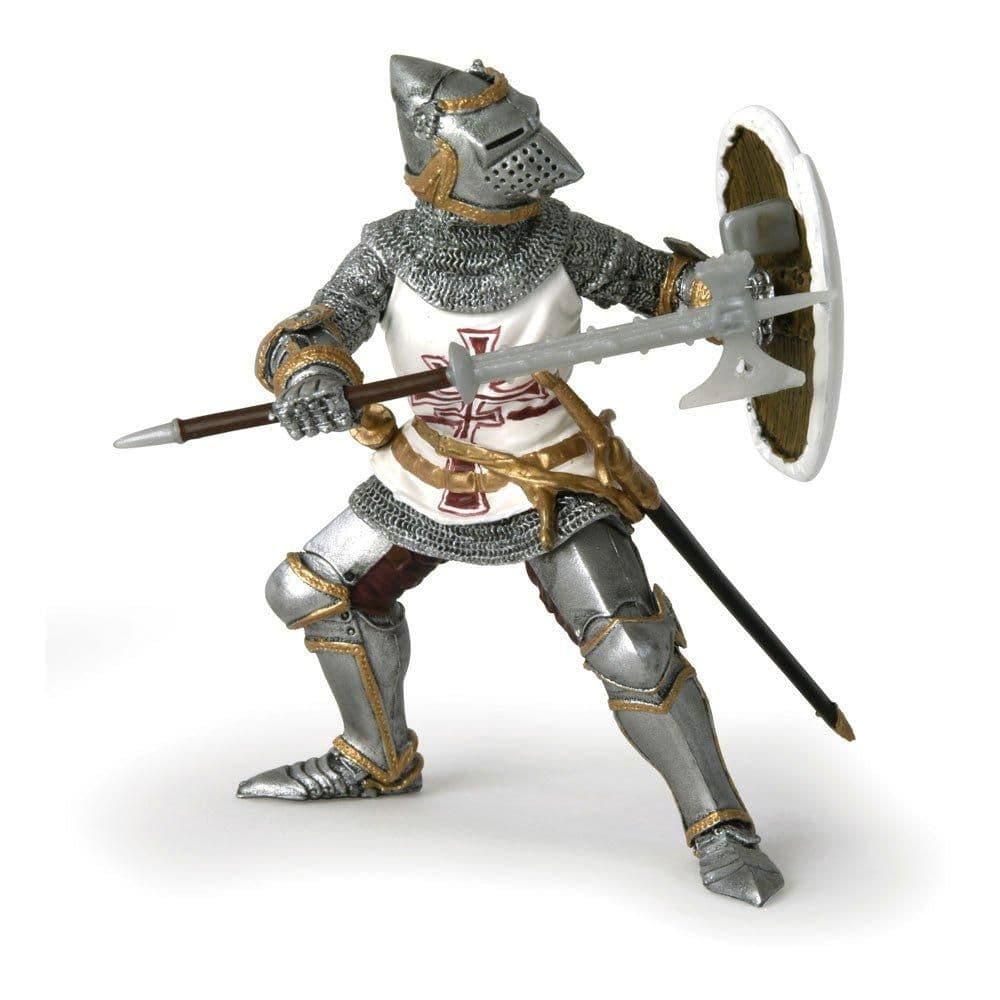 Fantasy World Germanic Knight Toy Figure Three Years or Above Silver White