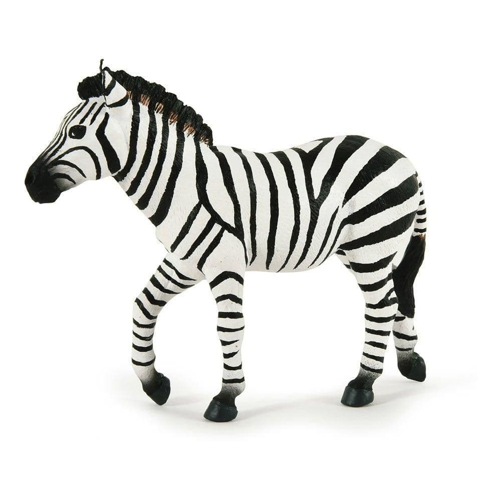 Wild Animal Kingdom Male Zebra Toy Figure Three Years or Above White Black