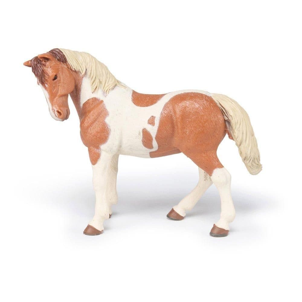 Horse Ponies Pinto Mare Toy Figure Three Years or Above Brown White