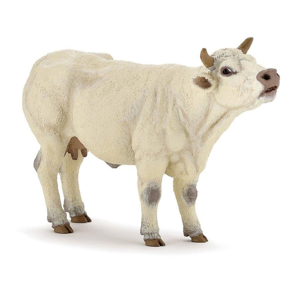 Farmyard Friends Charolais Cow Mooing Toy Figure