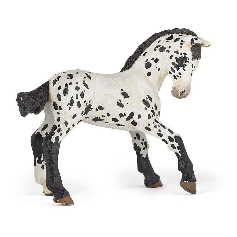 Horse Ponies Appaloosa Foal Toy Figure Three Years or Above White Black