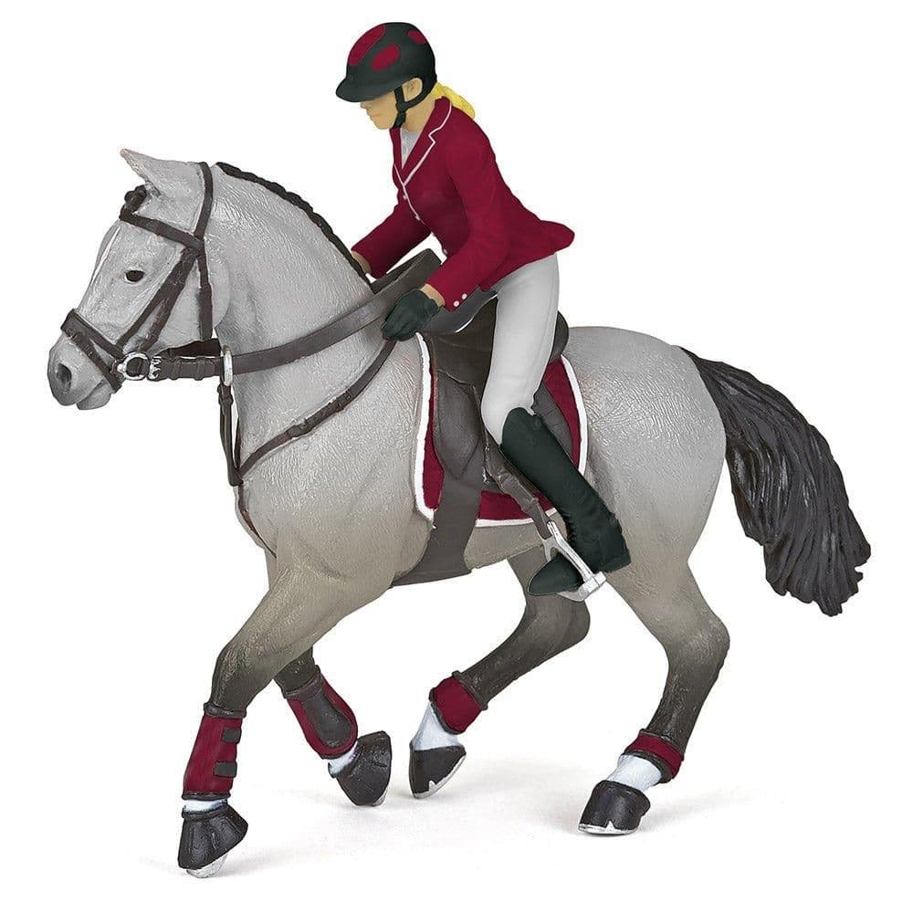 Horses Ponies Competition Horse Horsewoman Toy Figure