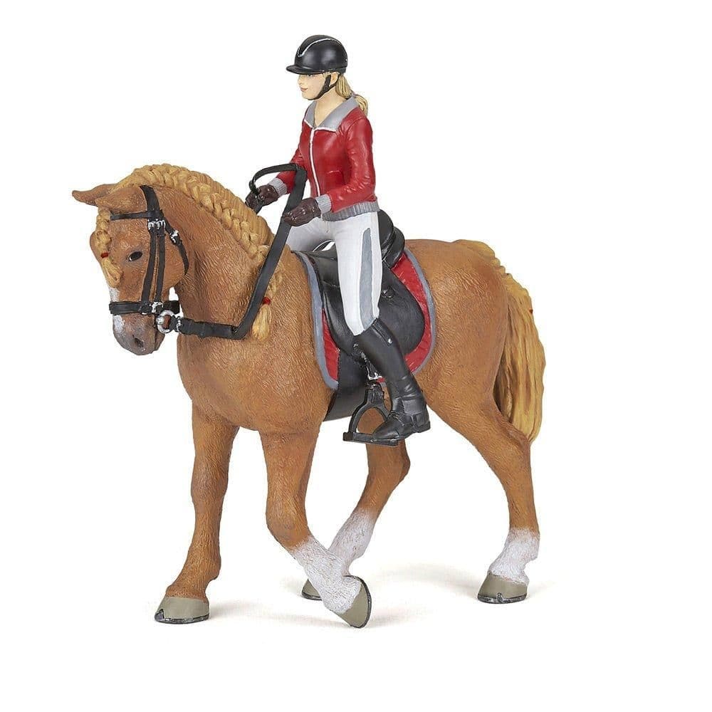 Horses Ponies Walking Horse Horsewoman Toy Figure