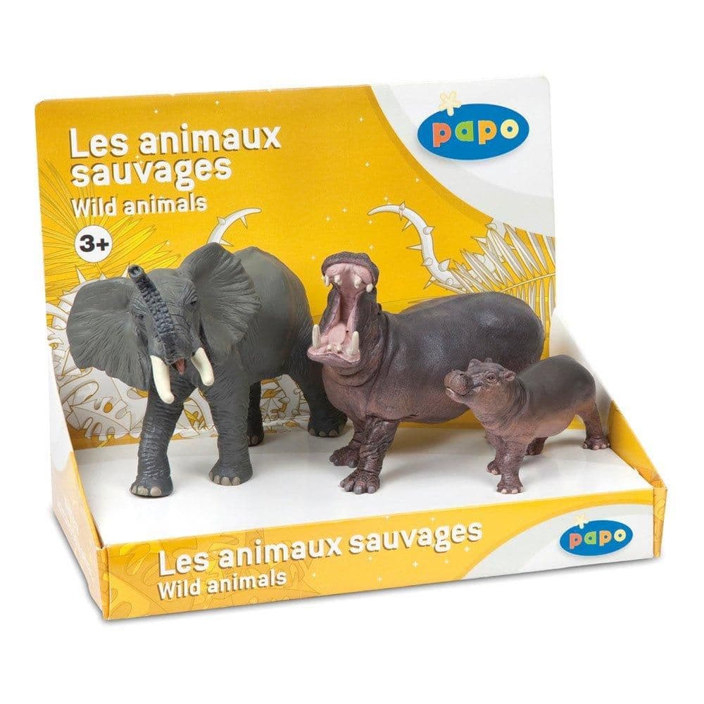 Wild Animal Kingdom Wild Animals 2 3 Figures Display Box