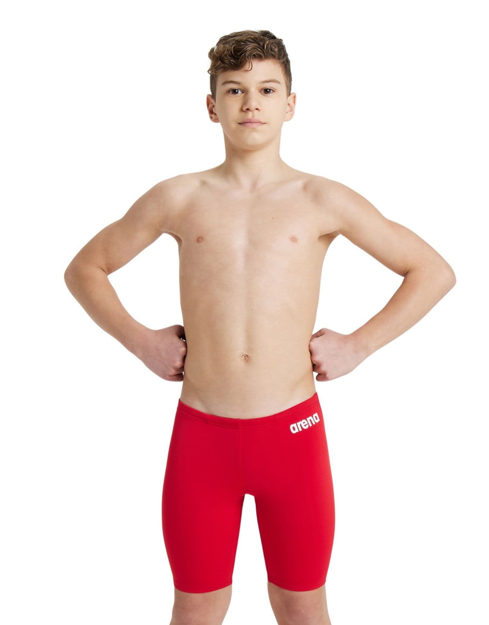 Team Solid Swim Jammer Red