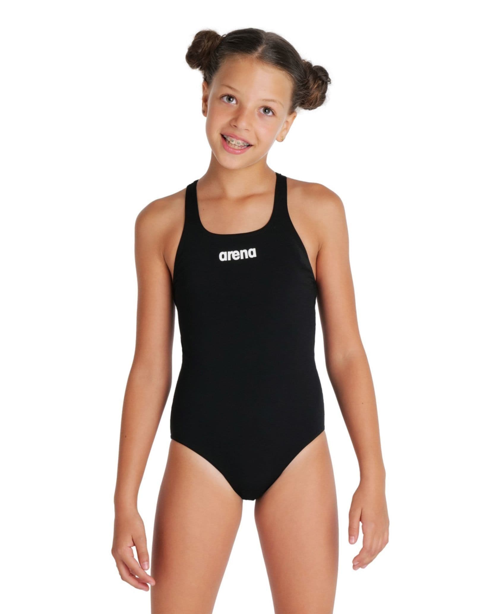 Team Swim Pro Solid Swimsuit White