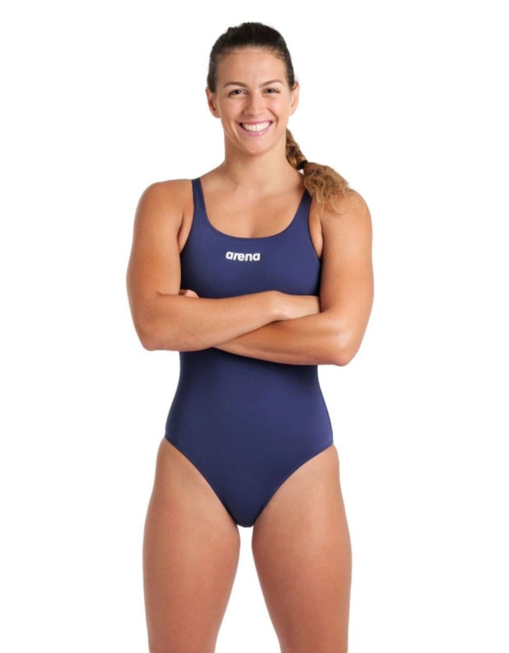 Team Swim Pro Solid Swimsuit Navy Navy