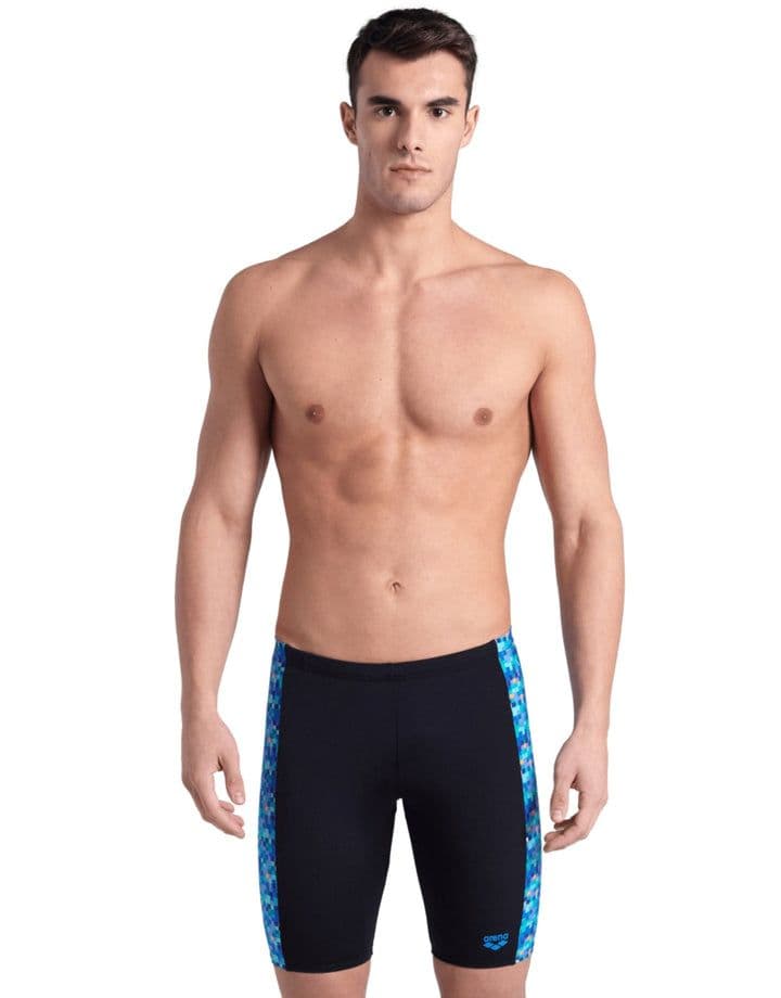 Pooltiles Swim Jammer Black Multi