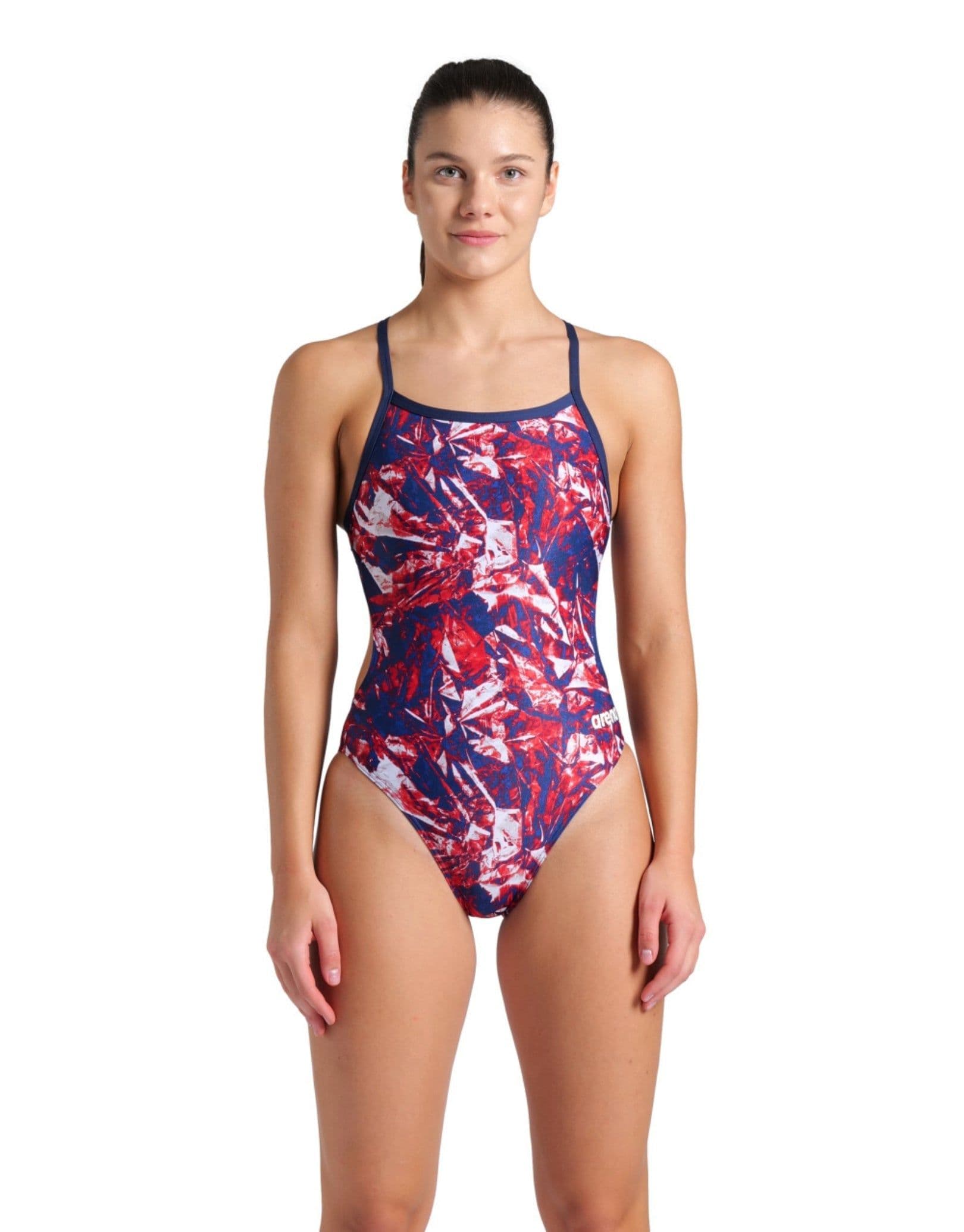 Crackle Challenge Back Swimsuit Navy Team