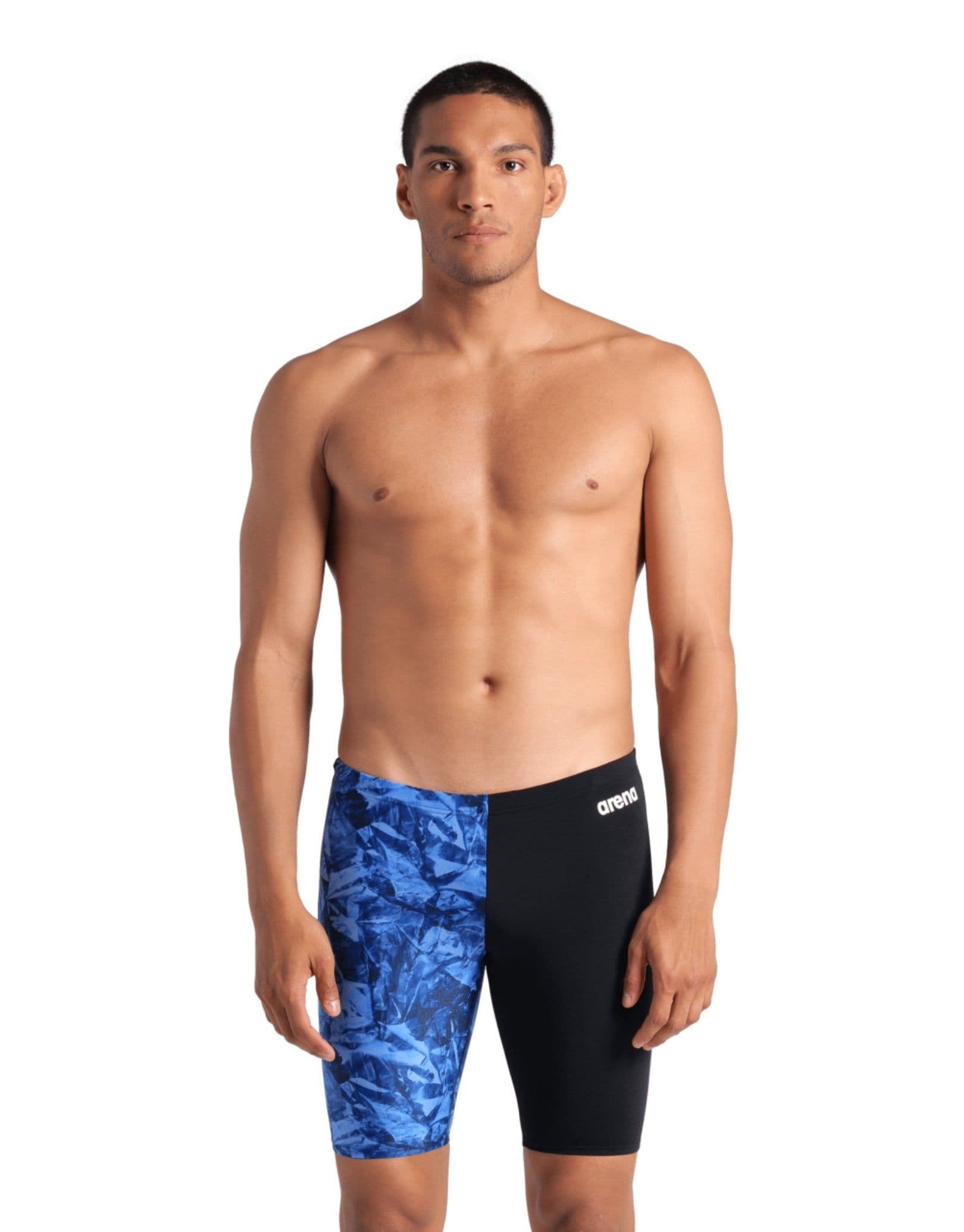 Crackle Swim Jammer Black Team Royal