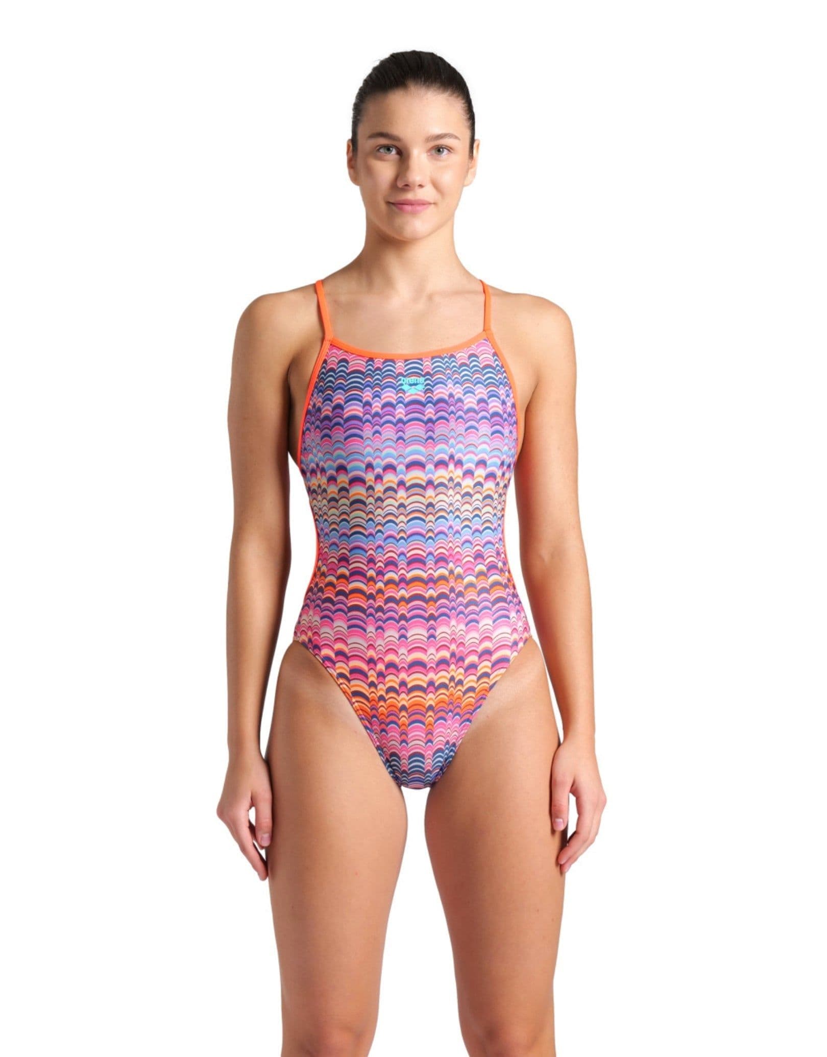 Ondulation Lace back Swimsuit Violet Coral