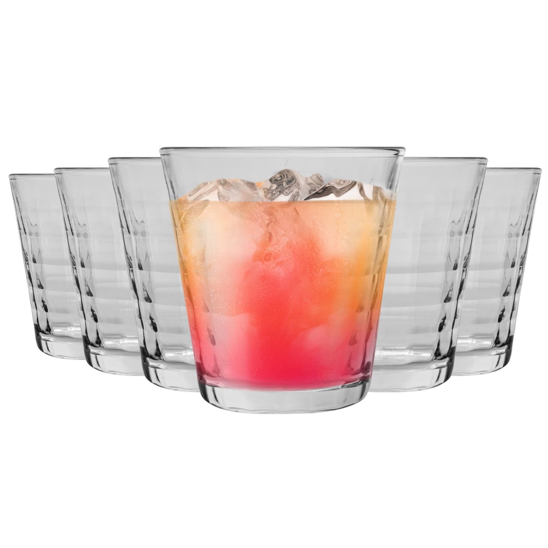 Prisme Drinking Glasses - 220ml - Clear - Pack of 6