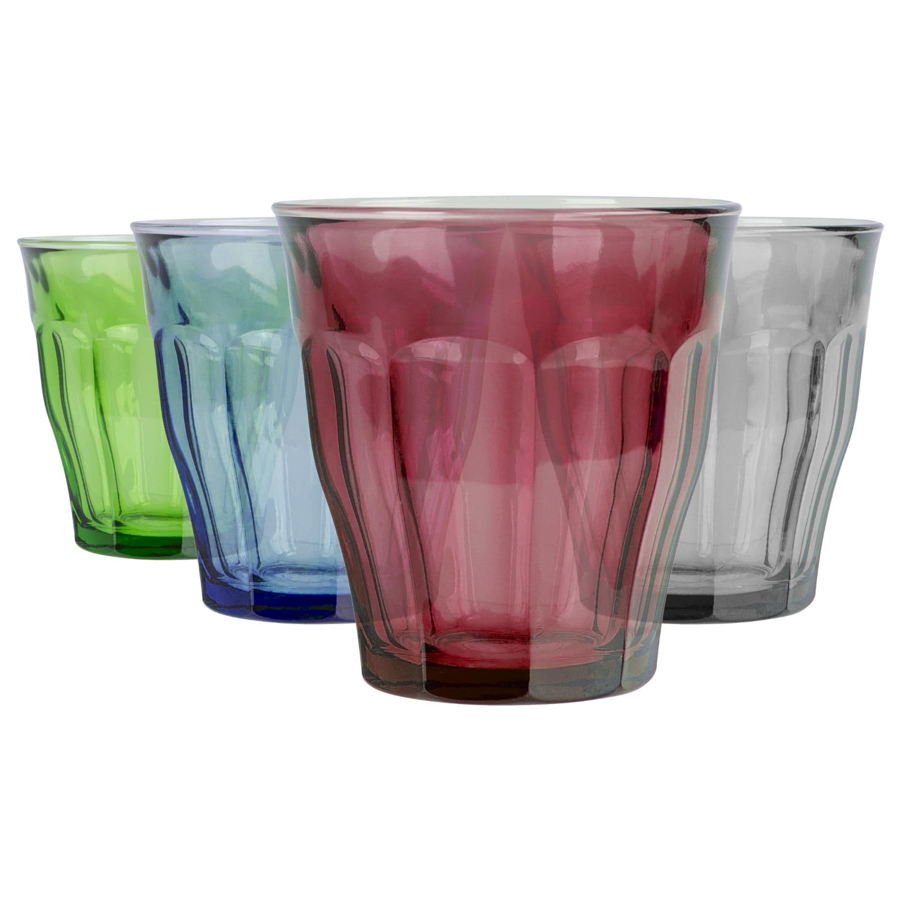 Picardie Glass Tumbler Set - 250ml - Multicolour - 4pc