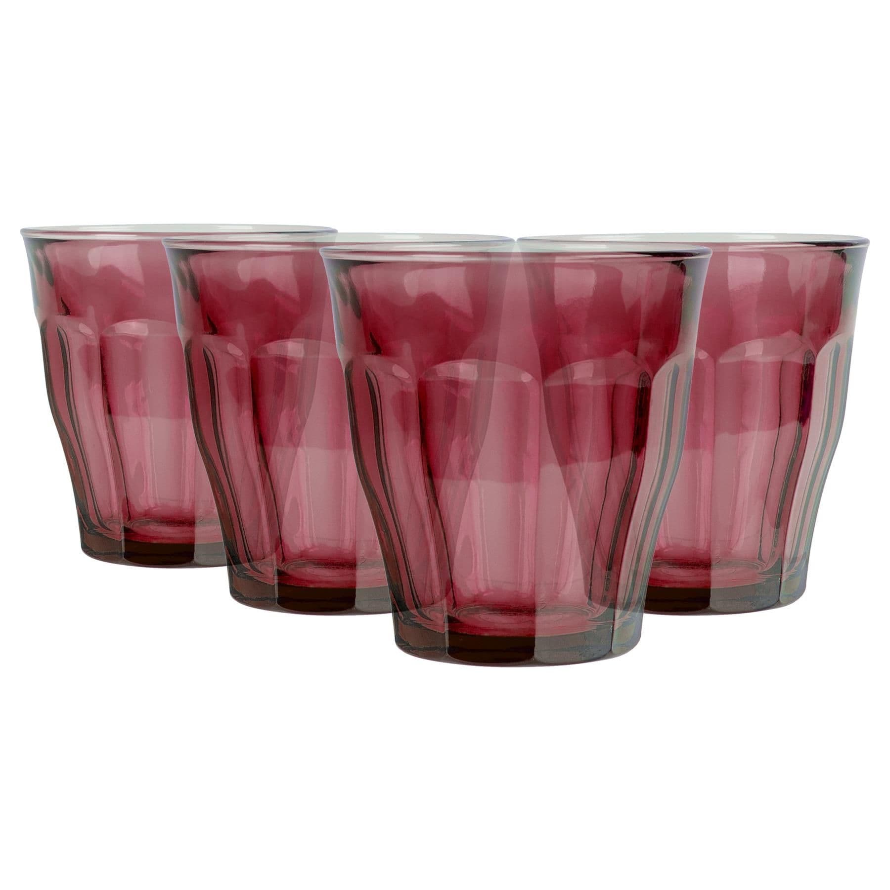 Picardie Glass Tumblers - 250ml - Pack of 4