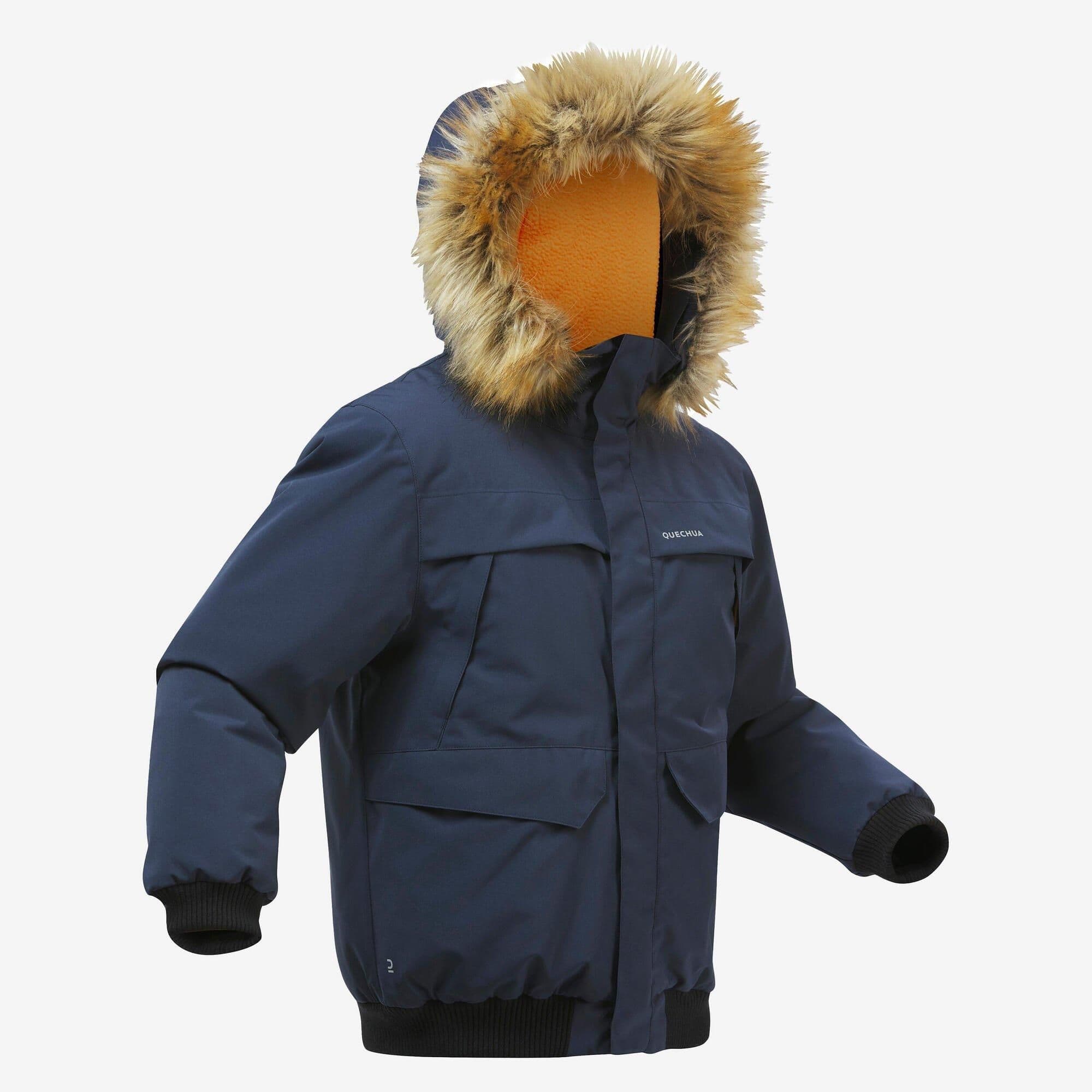 Warm Waterproof Hiking Jacket Sh100 6.5 Degrees C