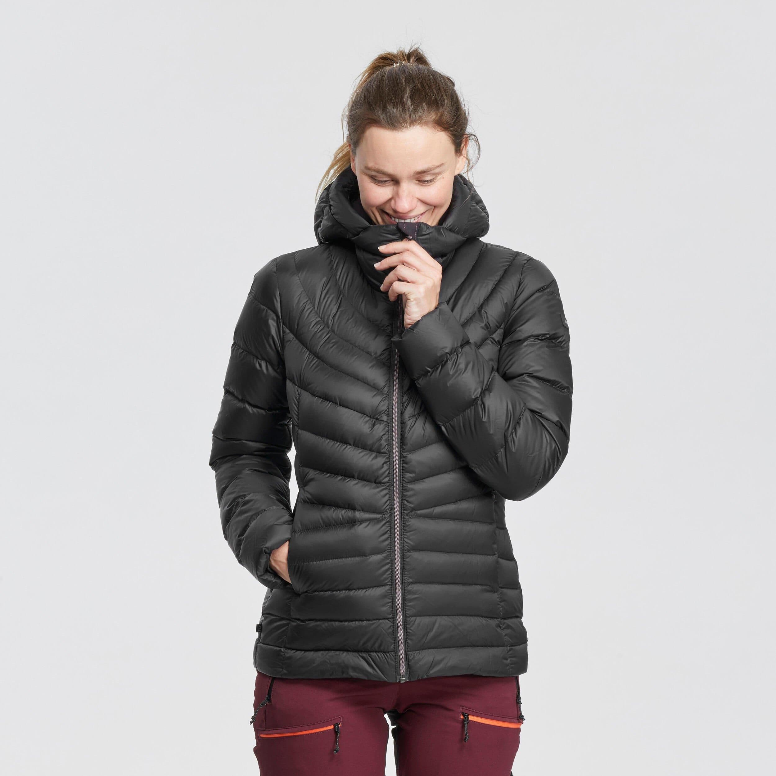 Mountain Trekking Hooded Down Jacket Mt500 10 Degrees C