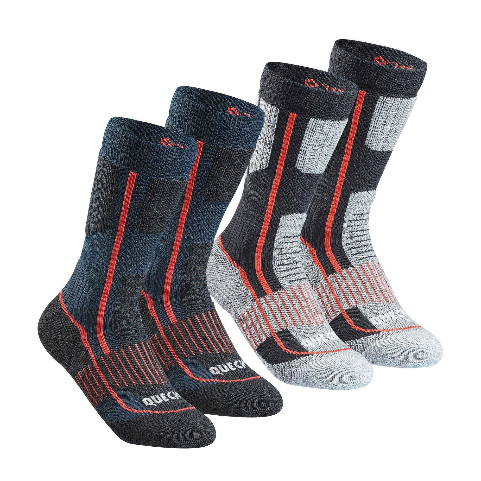 Hiking Socks Sh500 Mountain Mid X2 Pairs