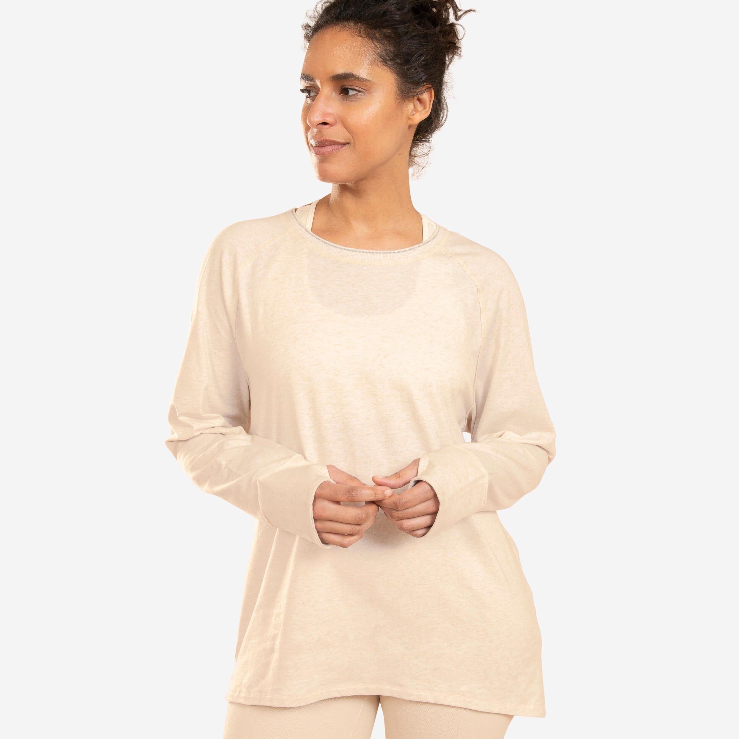 Organic Cotton Long Sleeved Yoga T Shirt