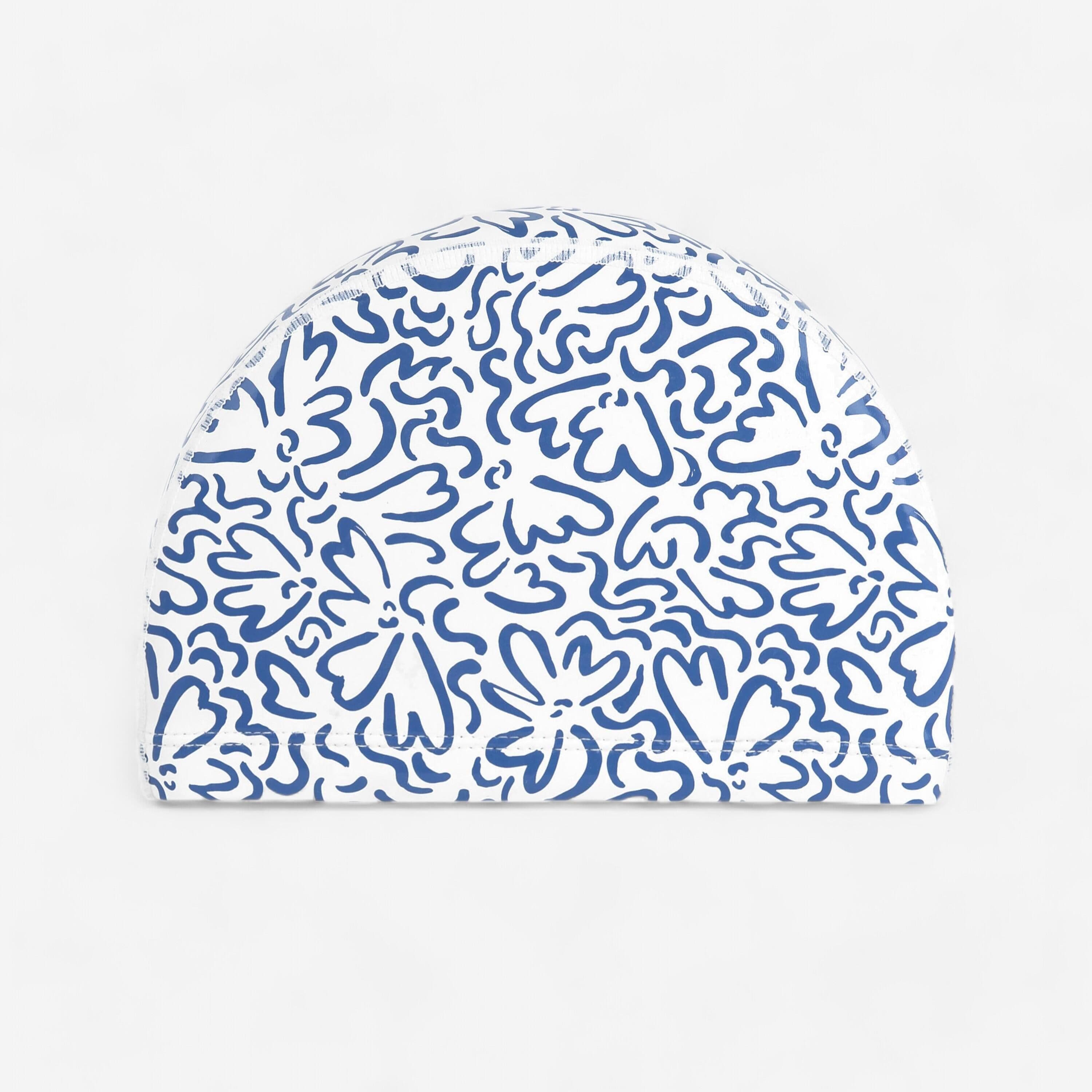 Coated Mesh Swim Cap Printed Fabric