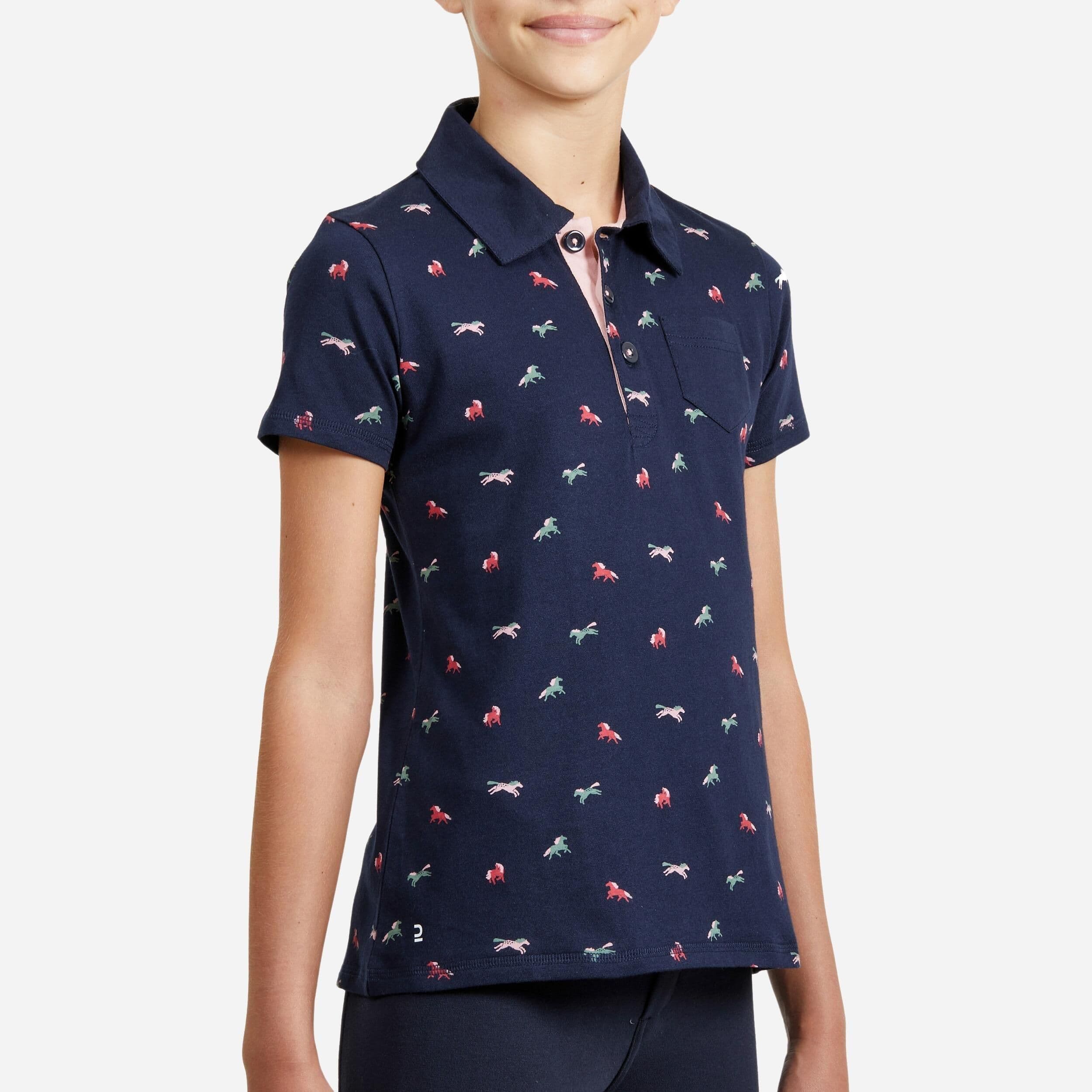 Horse Riding Short Sleeved Polo Shirt